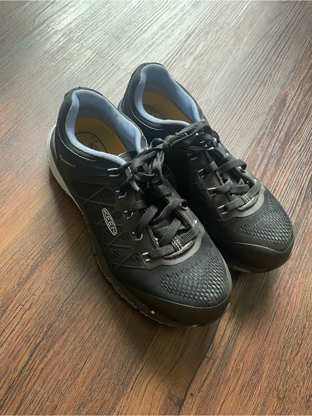 KEEN Utility READ Women 8W Vista Energy Shift Composite Toe Lace Up Black Shoes